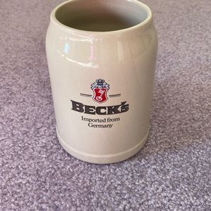 Beck’s Beer ceramic stein